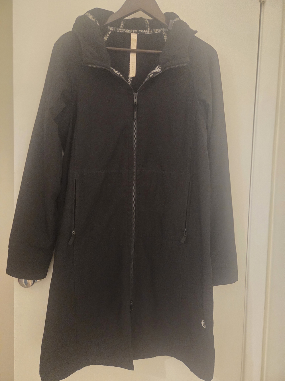Black Women’s Hooded Long Coat